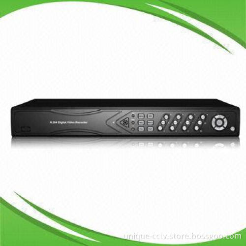 16-channel real-time D1 high resolution digital video recorder, supports USB mouse